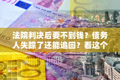 武汉法院判决后要不到钱？债务人失踪了还能追回？看这个方法！