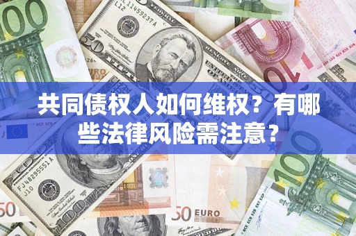 武汉共同债权人如何维权？有哪些法律风险需注意？