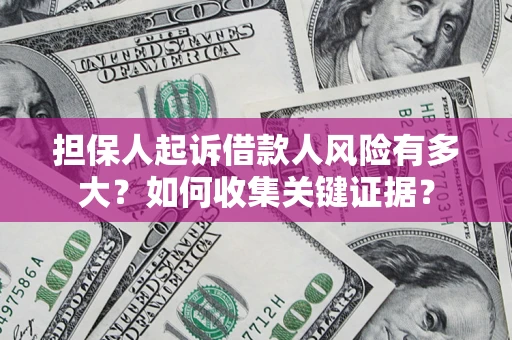 武汉担保人起诉借款人风险有多大？如何收集关键证据？