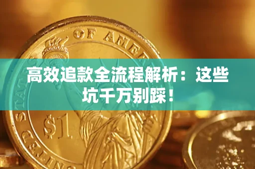 武汉高效追款全流程解析：这些坑千万别踩！