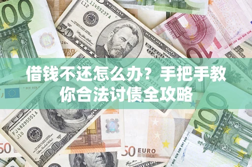 武汉借钱不还怎么办？手把手教你合法讨债全攻略