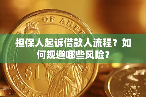 武汉担保人起诉借款人流程？如何规避哪些风险？