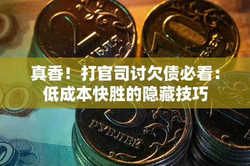 武汉真香！打官司讨欠债必看：低成本快胜的隐藏技巧