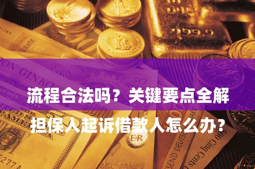 武汉

担保人起诉借款人怎么办？流程合法吗？关键要点全解析