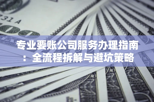 武汉专业要账公司服务办理指南：全流程拆解与避坑策略